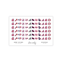 Image 2 of ATLANTA BRAVES BASEBALL NAIL DECALS