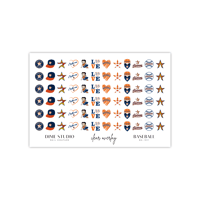 Image 2 of HOUSTON ASTROS BASEBALL NAIL DECALS 