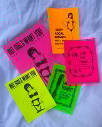 Image 2 of Hot Girls Want You To Go To Therapy Zine + Stickers