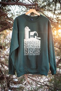 Image 1 of Preserved Farm Land Crewneck - Forest Green