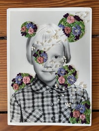 Image 1 of Before the Innocence Ends- hand embroidered vintage photograph