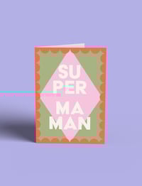 Carte de Voeux "Super-Maman"