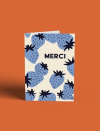 Carte de Voeux "Merci" - Fraises
