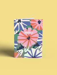 Carte de Voeux "Merci" - Petunias