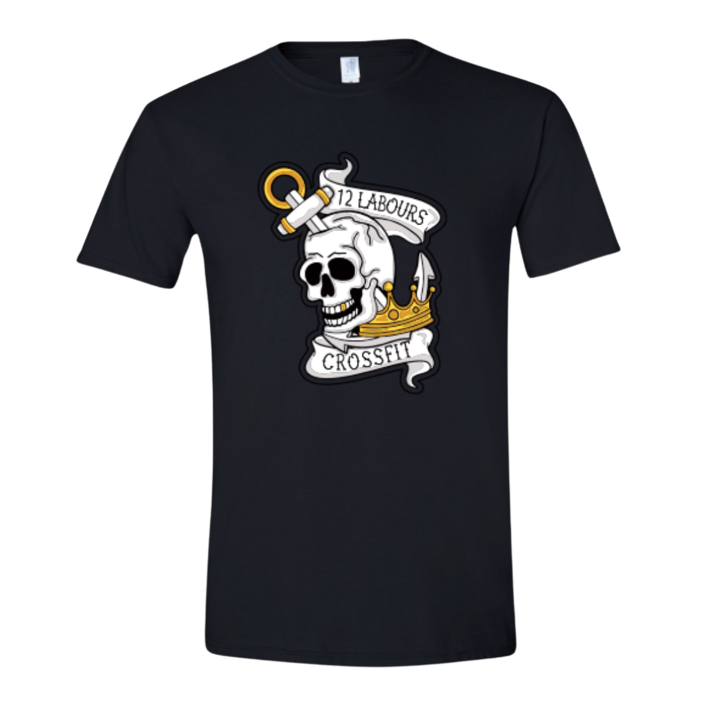 Image of 12L Skull Tee- Black