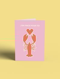 Carte de Voeux "J'en pince pour toi"
