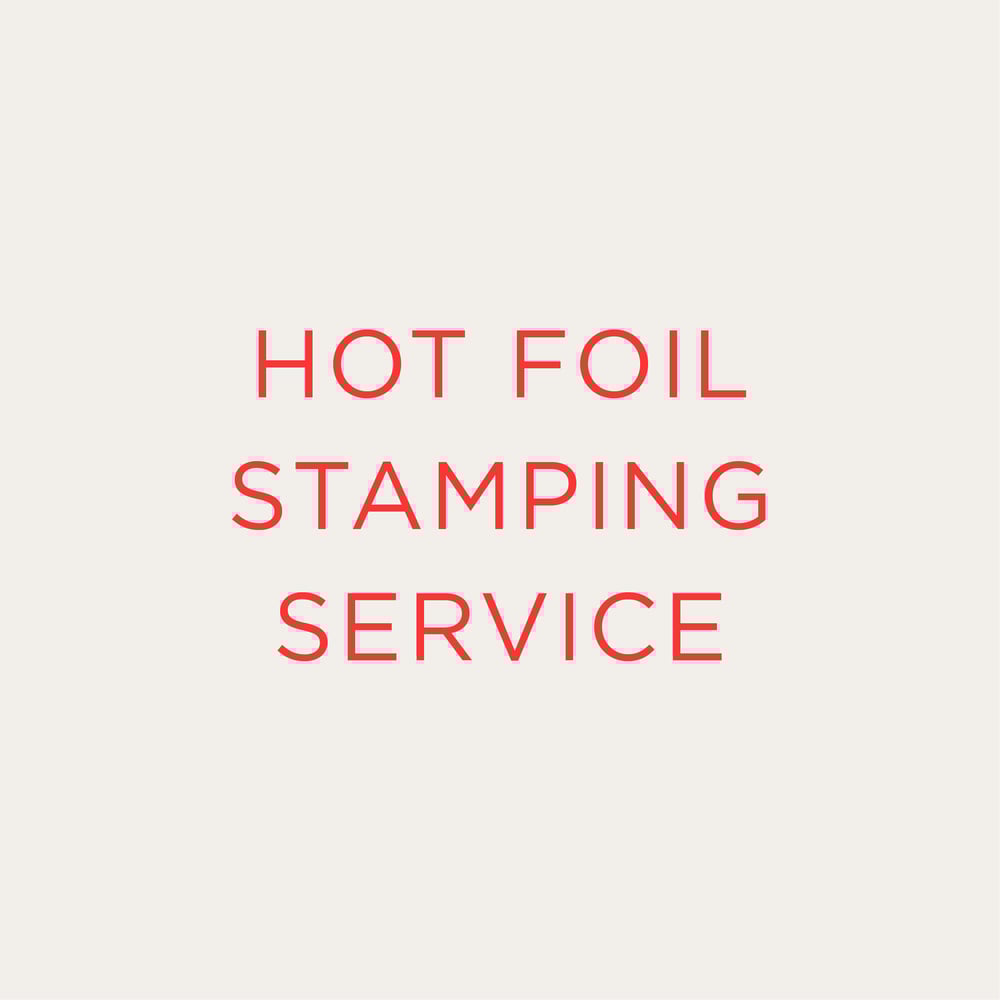 Image of HOT FOIL STAMPING