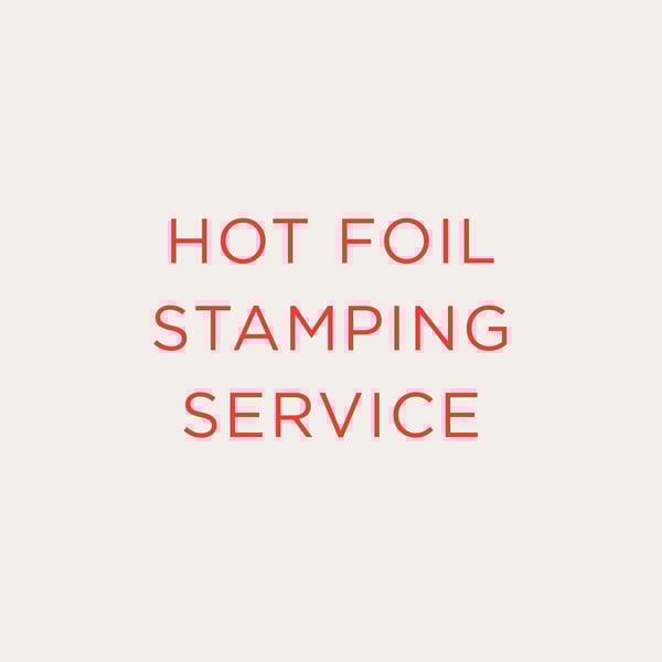 Image of HOT FOIL STAMPING