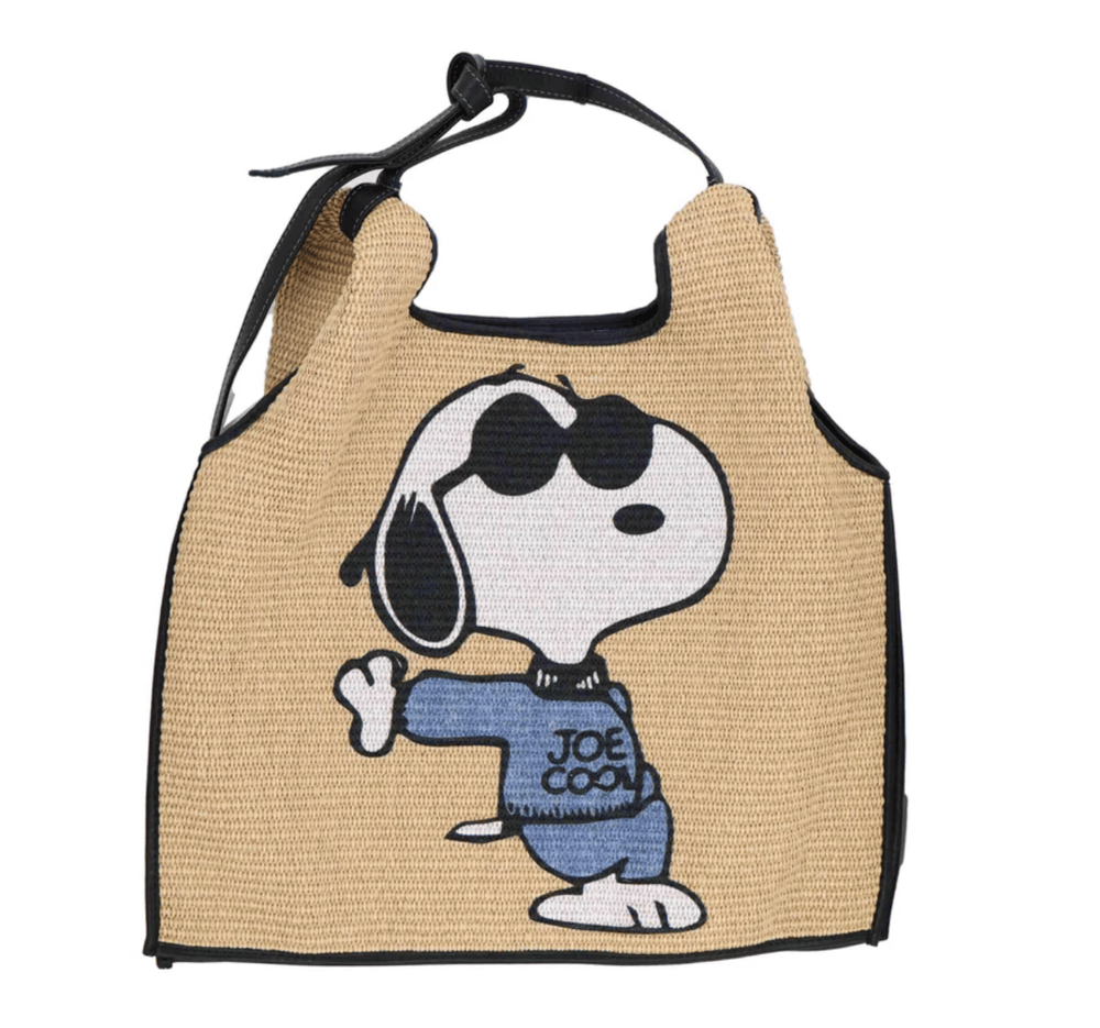 Image of Snoopy Rafia Tote-Natural (Back in stock!)