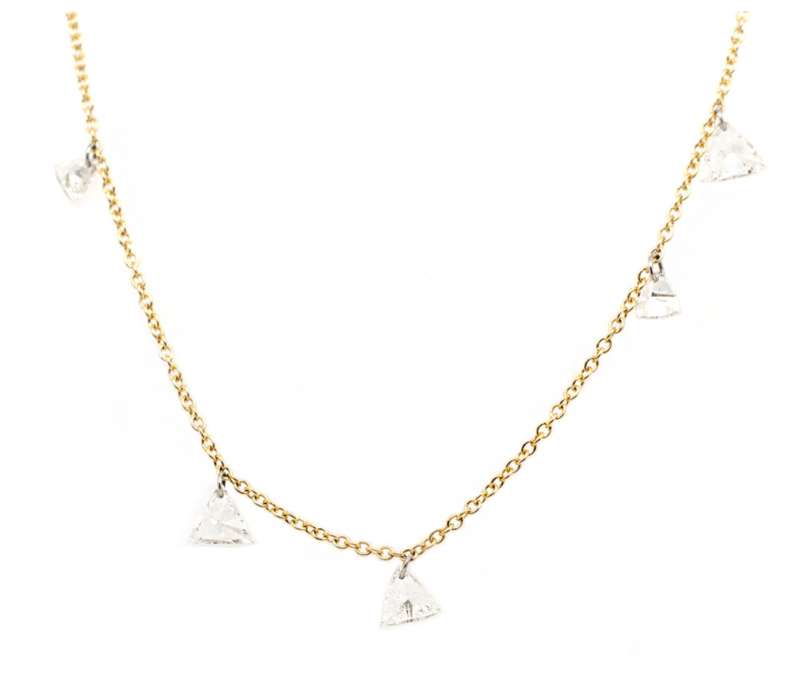 18kt Diamond Trillions Free Set Necklace - Image 1 of 1
