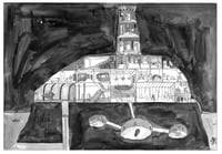 Image 2 of Blood Doughnut original artwork - island cross-section
