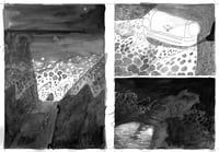 Image 2 of Blood Doughnut original artwork - driving into the sea