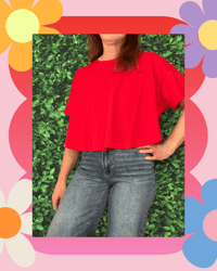 Firey Cropped Tee