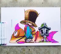 KOMUSO CHIBI RONIN ORIGINAL  ART SIGNED