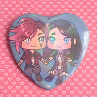 Image 3 of Holographic Heart Shaped Badge