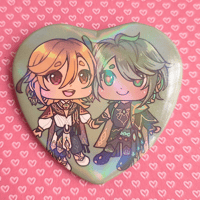 Image 4 of Holographic Heart Shaped Badge