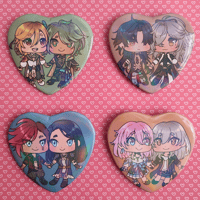 Image 1 of Holographic Heart Shaped Badge