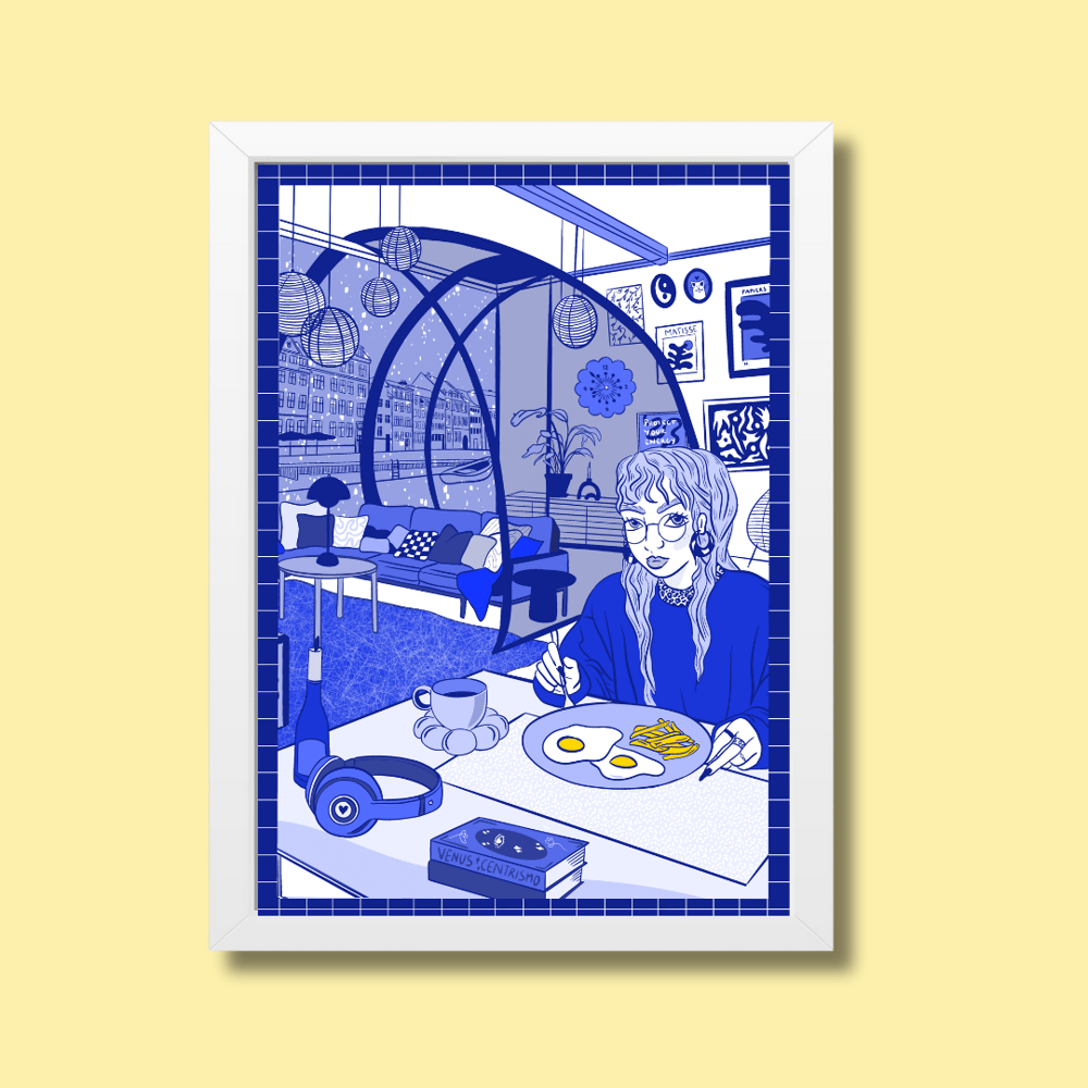 Image of Eggs and Fries Print