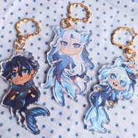 Image 1 of Genshin Mermaid Acrylic Keychain