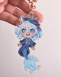 Image 2 of Genshin Mermaid Acrylic Keychain