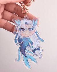 Image 3 of Genshin Mermaid Acrylic Keychain