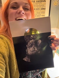 Image 3 of ‘Whole’ Anglerfish Canvas Gold Foil Print