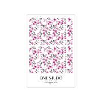 Image 3 of CLEAR JAPANESE CHERRY BLOSSOM NAIL DECALS 