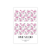 Image 2 of CLEAR JAPANESE CHERRY BLOSSOM NAIL DECALS 