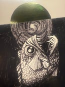 Image 5 of ‘Whole’ Anglerfish Canvas Gold Foil Print