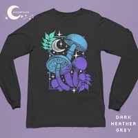 Image 4 of Funeral Bell Mushroom and Trumpet Vine Unisex Long Sleeve Tee