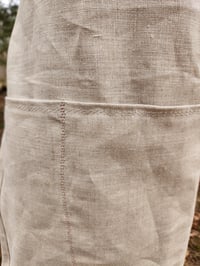 Image 3 of Linen Work Apron in Undyed Natural 