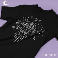 Image 1 of Sky's the Limit Cute Flatwoods Monster Cryptid Unisex Tee