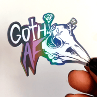Image 1 of Goth AF - Sticker
