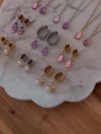 Image 3 of Pink Dahlia Angel Tears (Gold)