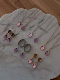 Image 2 of Pink Dahlia Angel Tears (Gold)