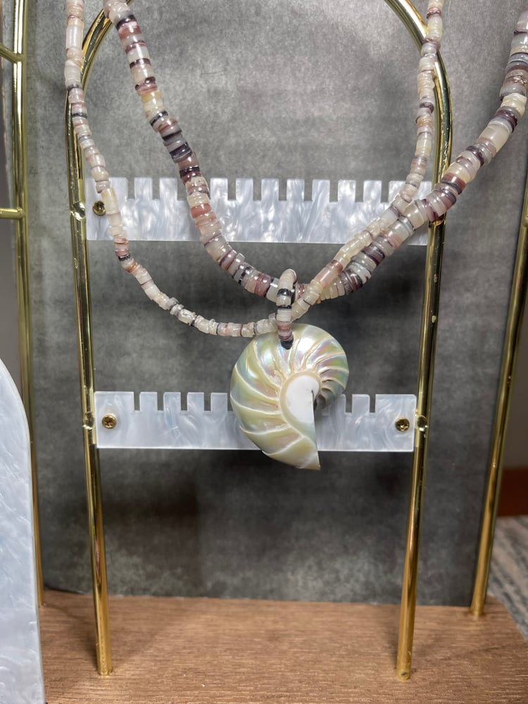 Image of Rainbow Nautilus Shell Pendant