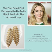 Image 2 of Fern Frond Post Earrings