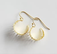 Image 6 of Leafy Vine Hoop Earrings