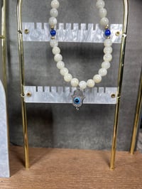 Image 1 of Hamsa Pendant Mala Beads (Prayer Bead Rosary) 