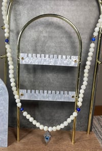 Image 2 of Hamsa Pendant Mala Beads (Prayer Bead Rosary) 
