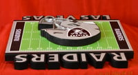 Image 6 of Las Vegas Raiders Wooden Team Logo