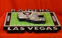Image 7 of Las Vegas Raiders Wooden Team Logo