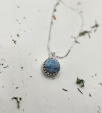 Image 2 of Blue Opal round pendant
