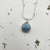 Image 1 of Blue Opal round pendant