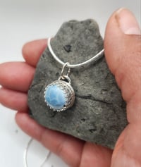Image 4 of Blue Opal round pendant