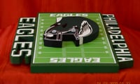 Image 7 of Philadelphia Eagles Team Logo, 3D Wooden Wall Decor Hanging Art
