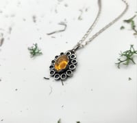 Image 2 of Fire opal flower pendant