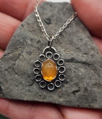 Image 3 of Fire opal flower pendant