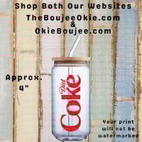 Diet Coke Single Sided Uv Dtf Decal      T4