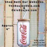 Image 1 of Coca Cola Single Sided Uv Dtf Decal     T3